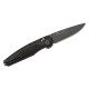 Acta Non Verba A100 Alock Folding 3.6" MagnaCut Black Blade Black Handle with Red Backspacer