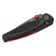 Acta Non Verba A100 Alock Folding 3.6" MagnaCut Black Blade Black Handle with Red Backspacer