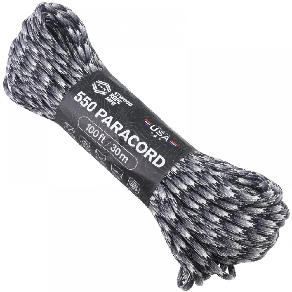 Atwood Rope MFG Premium 550 Paracord - Urban Camo - 100ft 