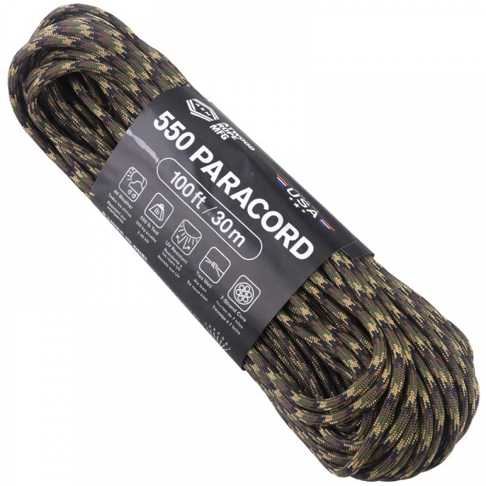 Atwood Rope MFG Premium 550 Paracord - Ground War - 100ft 