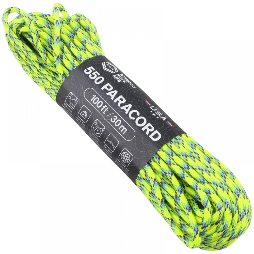 Atwood Rope MFG Premium 550 Paracord - Xanthoria - 100ft 