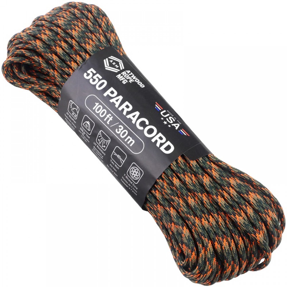 Atwood Rope MFG Premium 550 Paracord - Blitz - 100ft 