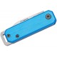 Bear & Son 109BL Keychain UK EDC Folding Knife - 1.5" Blade Blue Aluminum Handle