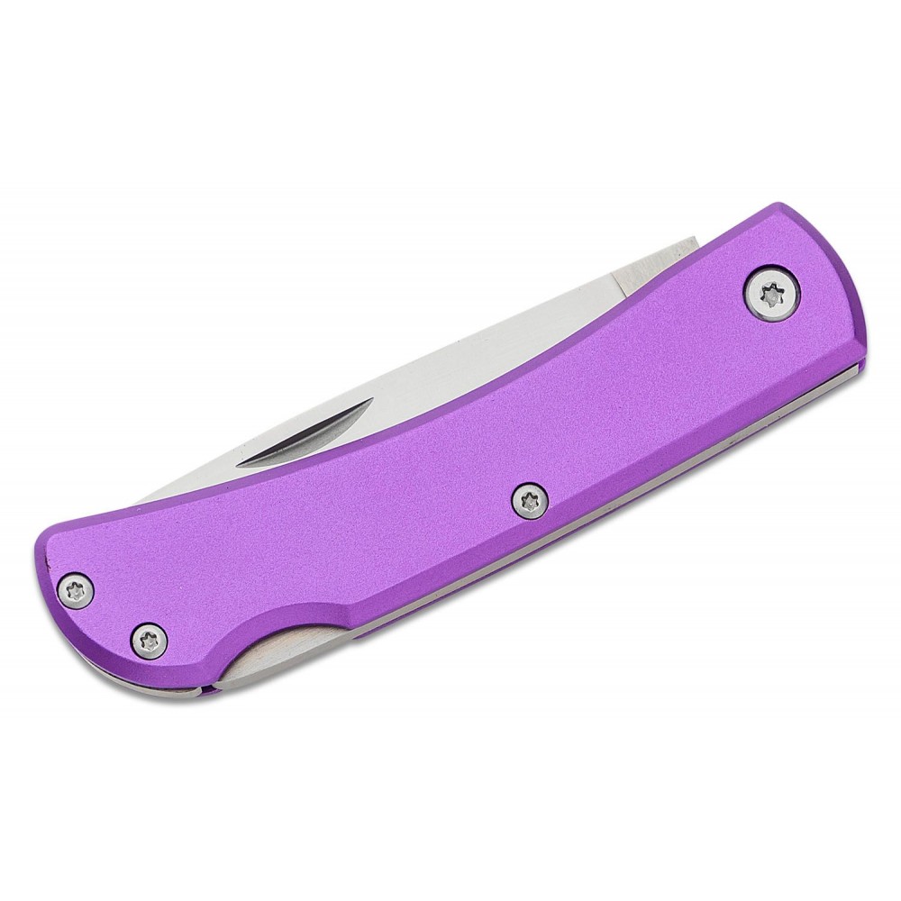 Bear & Son 137LPL Farmhand Lockback Folder - 2.75" Blade Purple Aluminum Handle