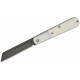 Bear & Son MWSB180 UK EDC Large Sheepsfoot Modern Barlow - 3" D2 Steel Black Blade White Bone