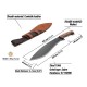 Beavercraft KKR1 Kukri Knife - 11.41" 1066 Black Carbon Blade, Walnut Handle