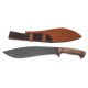 Beavercraft KKR1 Kukri Knife - 11.41" 1066 Black Carbon Blade, Walnut Handle