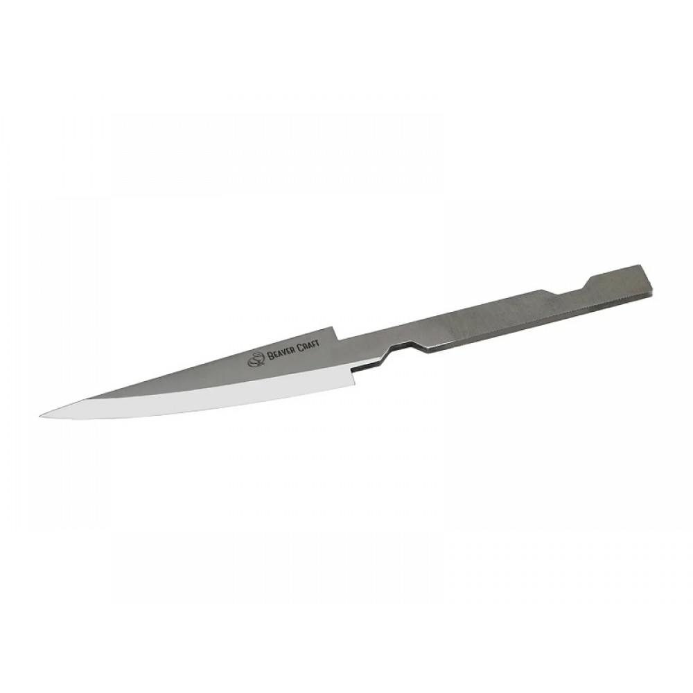 BeaverCraft Blank Knife Blade - 4.72" Skewed Detail C13