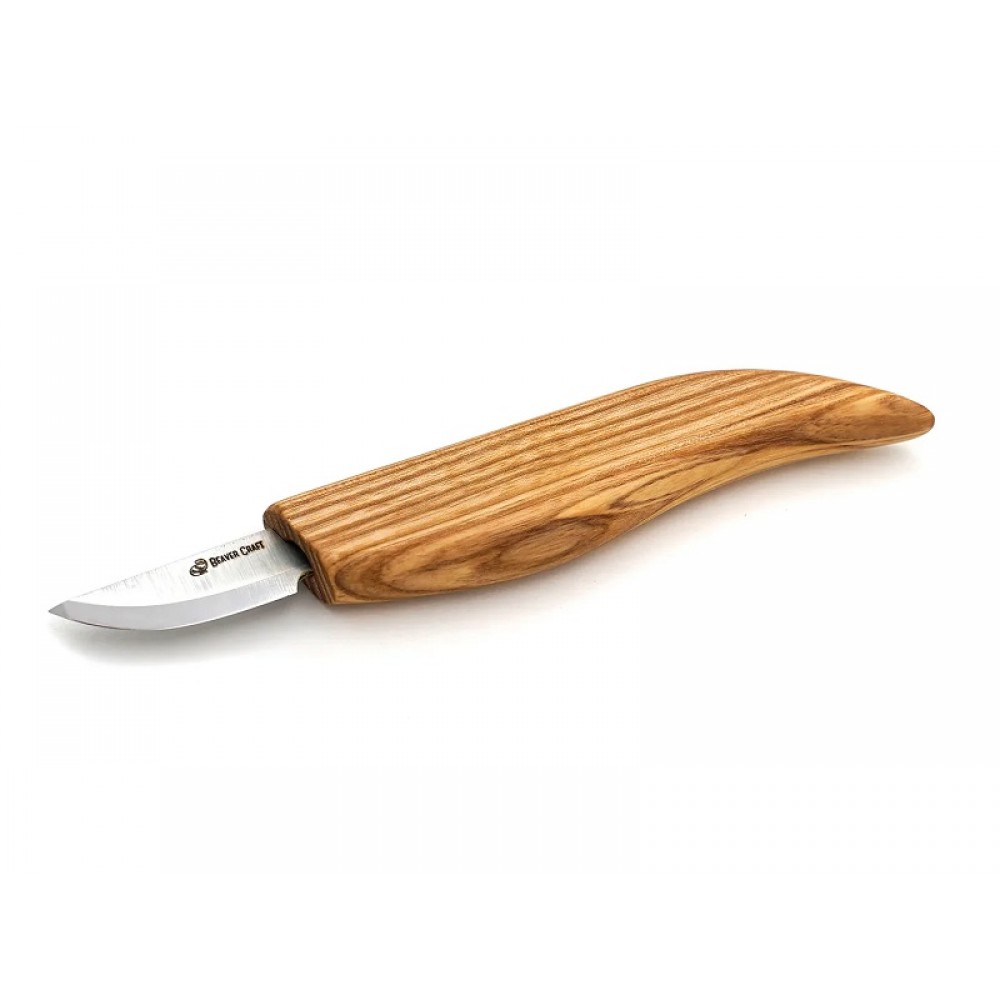 BeaverCraft C3 Sloyd Wood Carving Knife with Ash Handle