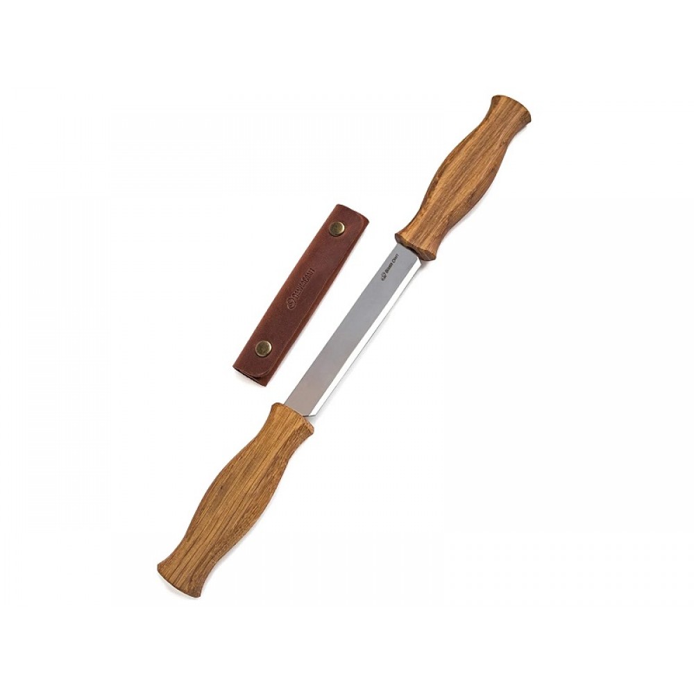 BeaverCraft DK1S Drawknife Oak Handle and Leather Sheath