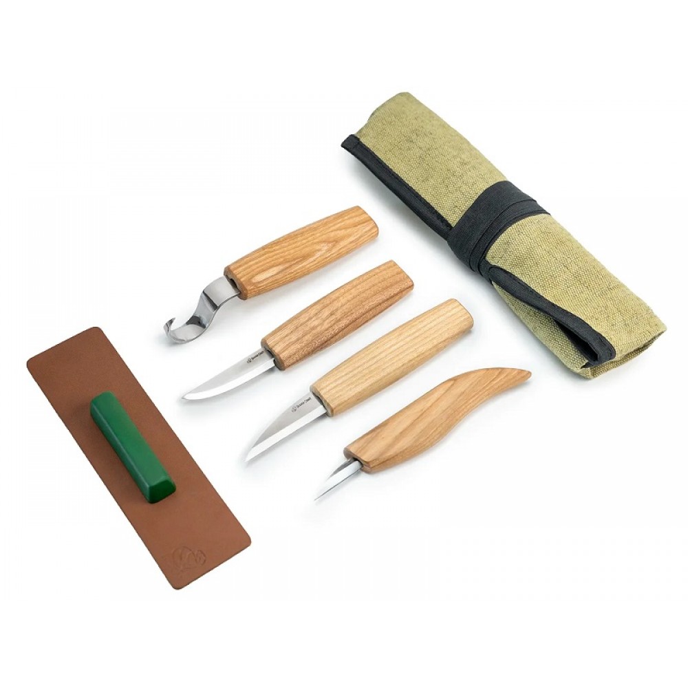 Beavercraft S48L Left Handed Wood Carving Tool Set for Spoon Carving