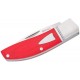 Begg Knives UK EDC Traditional Small Drop Point Folding Pocket Knife - 2.375" Blade Red G10 Handle