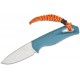 Benchmade 18050 Intersect Fixed Blade Knife - 2.68" CPM-MagnaCut Blade Depth Blue Santoprene Handle