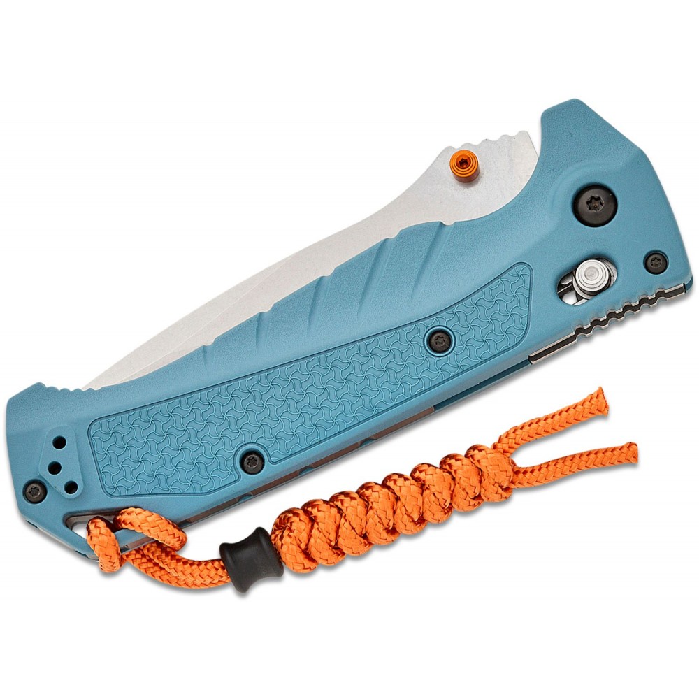 Benchmade 18060 Adira Folding Knife - 3.88" CPM-MagnaCut Blade Depth Blue Grivory Handle