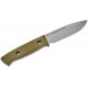 Benchmade 163-1 Bushcrafter Knife - 4.38" CPM-S30V Blade Green G10 Handle with Red Spacers