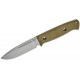 Benchmade 163-1 Bushcrafter Knife - 4.38" CPM-S30V Blade Green G10 Handle with Red Spacers