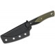 Bestech Heidi Blacksmith #1 Fixed Blade Knife - 3.15" D2 Satin Blade Black/Green G10 Handle