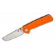 Bestech Sledgehammer Folding Knife - 3" D2 Blade Milled Orange G10 Handle