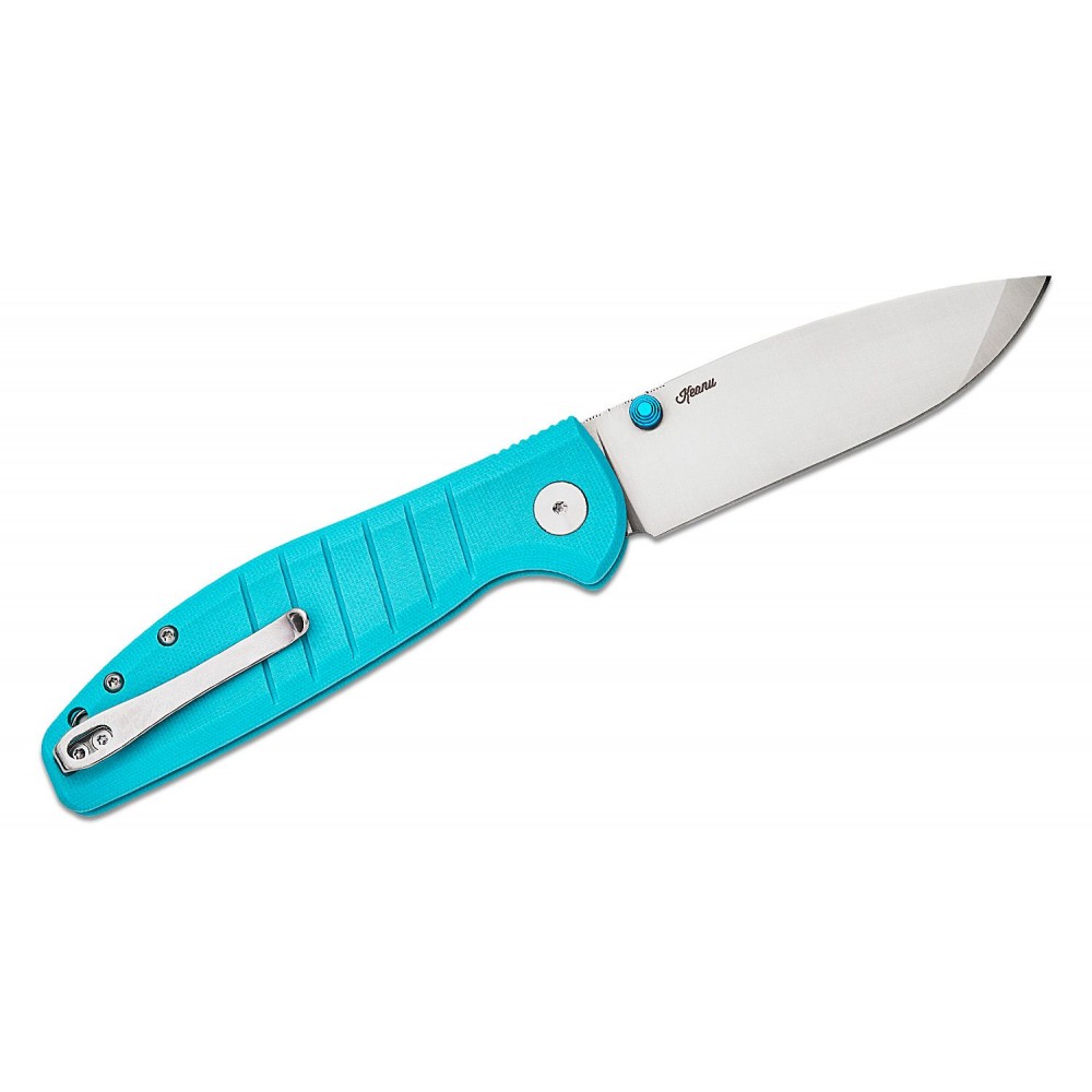 Bestech Bestechman Goodboy Folding Knife - 3.54" D2 Blade Light Blue G10 Handle