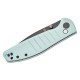 Bestech Bestechman Goodboy Folding Knife - 3.54" D2 Grey DLC Blade Ice Cream Blue G10 Handle