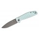 Bestech Bestechman Goodboy Folding Knife - 3.54" D2 Grey DLC Blade Ice Cream Blue G10 Handle