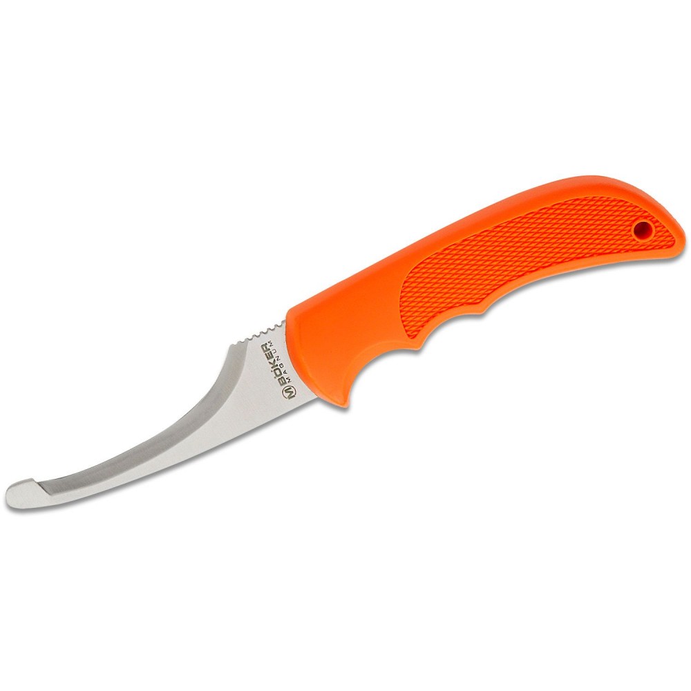 Boker HL Gutting Knife - 3.54" 440C Satin Blade Orange Handle Orange Kydex Sheath