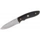 Boker Vernery Damast Knife - 3.58" Damascus Blade Ebony Wood Handle