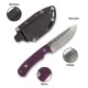 BPS Knives Beta - 3.9" D2 Blade Purple Micarta Handle