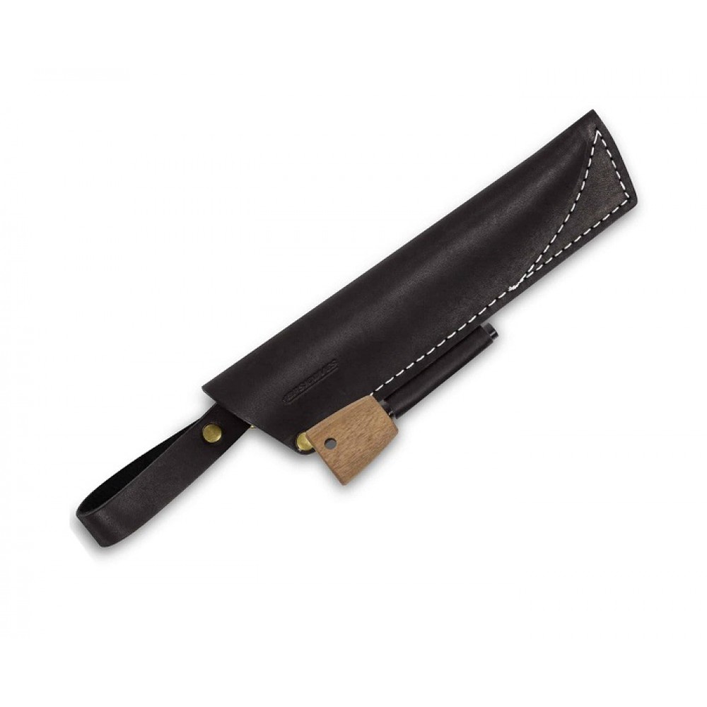 BPS Knives SHFERRO 07 Black Leather Sheath for Fixed Blade Knives with Ferro Road