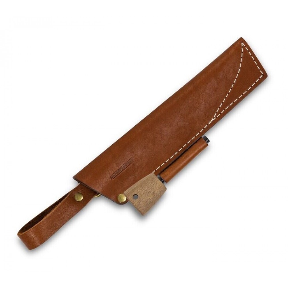 BPS Knives SHFERRO 07 Brown Leather Sheath for Fixed Blade Knives with Ferro Road