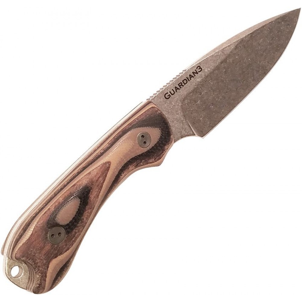 Bradford Knives Guardian 3 G-Wood - 3.5" Bohler N690 Stainless Blade G-Wood Handle