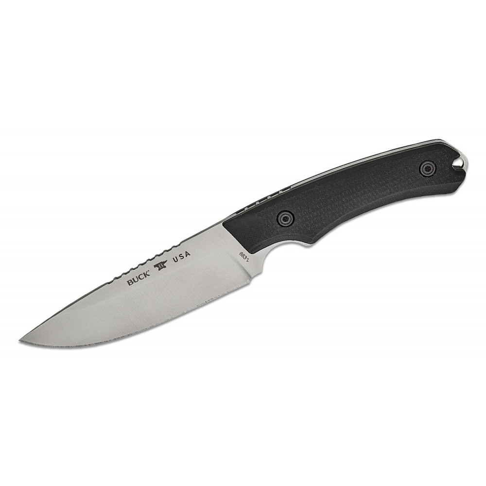 Buck 663 Alpha Guide Elite Fixed Blade Knife - 4.5" MagnaCut DP Blade Black G10 Handle