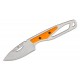 Buck PakLite Hide Select Fixed Blade - 2.75" DP Blade Skeletonized Steel Handle Orange Slabs