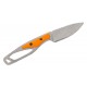 Buck PakLite Cape Select Fixed Blade - 2.75" DP Blade Skeletonized Steel Handle Orange Slabs