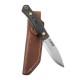 Casstrom No.8 SFK Camp Knife - 3.22" Stainless Steel Blade Green Micarta Handle