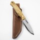 Casstrom No.8 SFK "Brukskniv" Camp Knife - 3.22" Stainless Steel Blade Curly Birch Handle