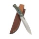 Casstrom No.14 SFK Camp Knife - 5.5" A8 MOD Blade Green Micarta Handle