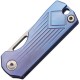 CH Knives Toad UK EDC Pocket Knife - 1.75" AUS-8 Stainless Blade Blue Handle