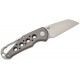 CIVIVI Pragma Folding Knife - 2.2" Nitro-V Wharncliffe Blade Grey Milled Aluminum Handle