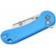 CIVIVI Elementum Utility Button Lock Knife - 2.26" 6Cr Replaceable Utility Blade, Blue Aluminum Handle