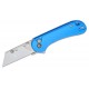 CIVIVI Elementum Utility Button Lock Knife - 2.26" 6Cr Replaceable Utility Blade, Blue Aluminum Handle