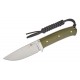 CIVIVI Cloud Peak Fixed Blade Knife - 4.6" Nitro-V Blade Contoured Green G10 Handle