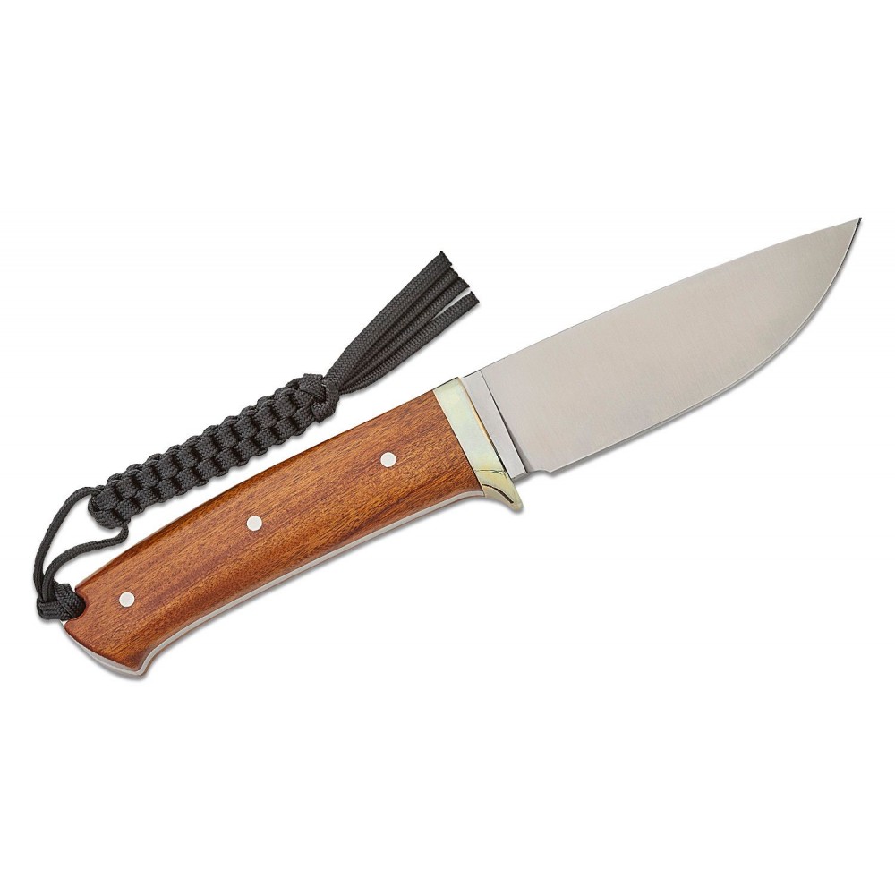 CIVIVI Cloud Peak Fixed Blade Knife - 4.6" Nitro-V Blade Contoured Guibourtia Wood Handle