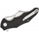 CIVIVI Chiro Pocket Knife - 3.1" 14C28N Satin Blade Milled Black G10 Handle