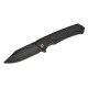 CIVIVI Tacticorix Knife - 3.7" Nitro-V Black Stonewashed Blade Milled Black G10 Handle