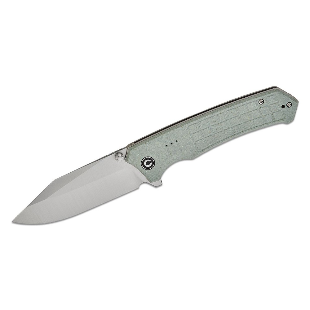 CIVIVI Tacticorix Knife - 3.7" Nitro-V Blade Milled Shredded Grey G10 Handle