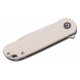 CIVIVI Elementum Knife - 2.96" D2 Satin Blade Ivory Frag G10 Handle Liner Lock