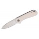 CIVIVI Elementum Knife - 2.96" D2 Satin Blade Ivory Frag G10 Handle Liner Lock