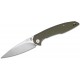 CJRB Centros Folding Knife - 3.54" D2 Stonewashed Blade OD Green G10 Handle