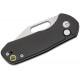 CJRB Mini Pyrite Folding Knife - 2.17" AR-RPM9 Wharncliffe Blade Black Handle Button Lock